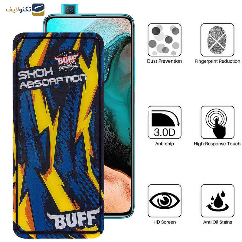 محافظ صفحه نمایش بوف مدل Shock-Shock-G مناسب برای گوشی موبایل شیائومی Redmi K30 Pro-K30 4G-K30 5G-K30 5G Racing-K30i 5G - Buff Shock-Shock-G Glass Screen Protector For Xiaomi Redmi K30 Pro - K30 4G -K30 5G - K30 5G Racing - K30i 5G
