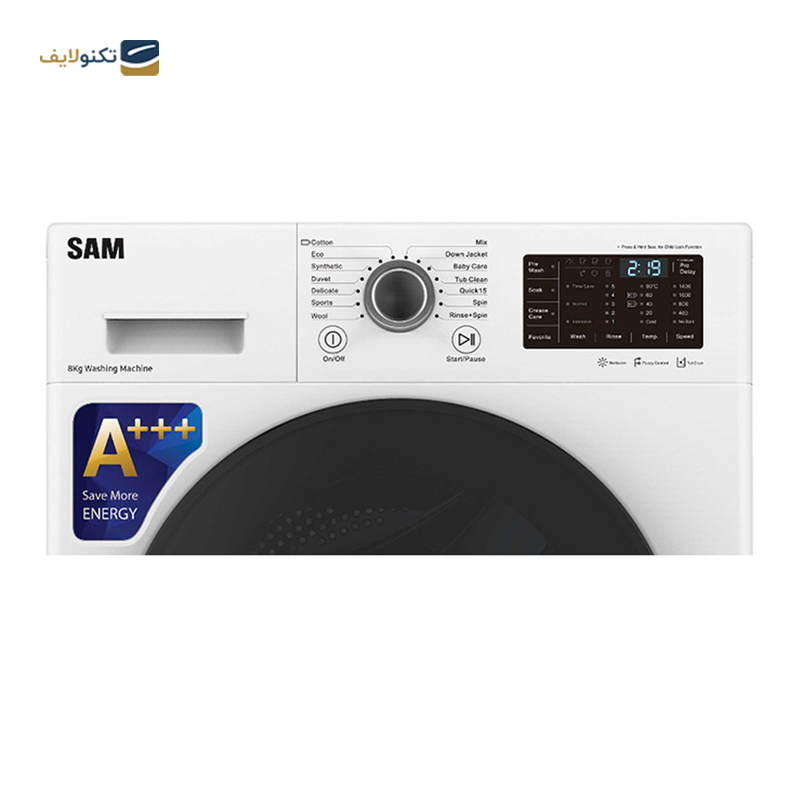 ماشین لباسشویی سام الکترونیک 9 کیلویی مدل BL-P1465 - Sam Electronic BL-P1465 Washing Machine 9KG