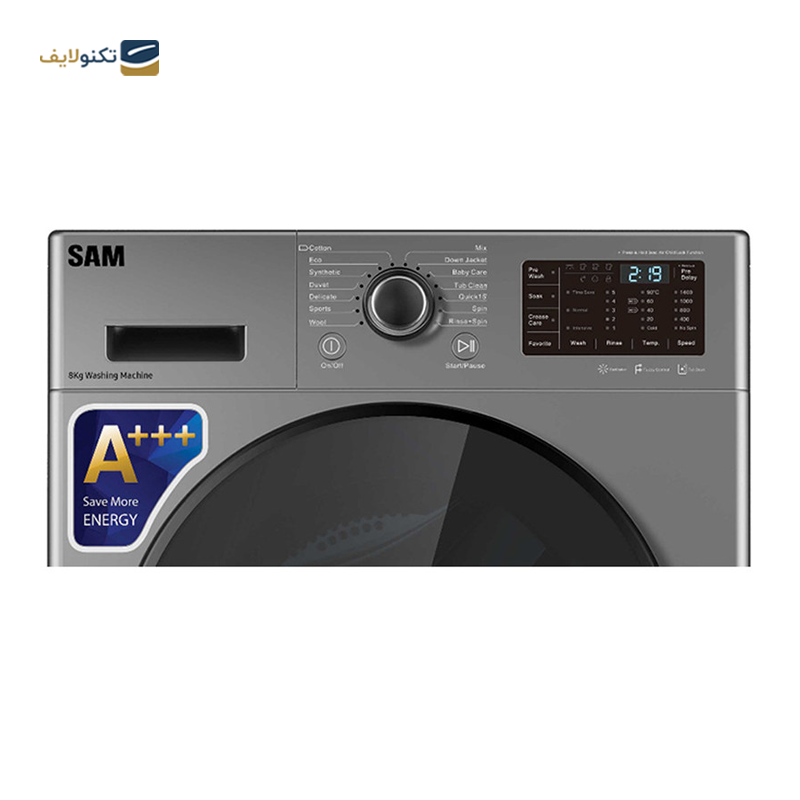 ماشین لباسشویی سام الکترونیک 9 کیلویی مدل BL-P1465 - Sam Electronic BL-P1465 Washing Machine 9KG