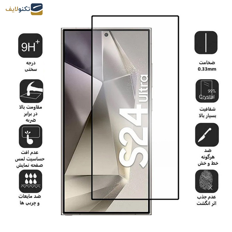 محافظ صفحه نمایش اپیکوی مدل Mobealo-AntiStatic مناسب برای گوشی موبایل سامسونگ Galaxy S24 Ultra - Epicoy Mobealo-AntiStatic Glass screen protector for Samsung Galaxy S24 Ultra