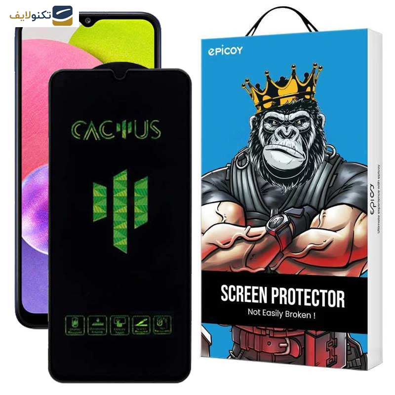 محافظ صفحه نمایش اپیکوی مدل Cactus مناسب برای گوشی موبایل سامسونگ Galaxy A03s - A03- A03 Core- A02 - A02s - Epicoy Cactus Glass Screen Protector For Galaxy A03s - A03- A03 Core- A02 - A02s