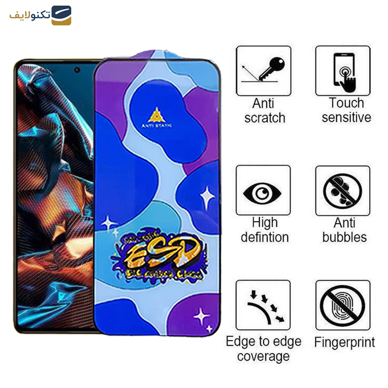 محافظ صفحه نمایش اپیکوی مدل Star ESD مناسب برای گوشی موبایل پوکو X5 Pro-X5-Poco X4 Pro 5G-X3 Pro X3 NFC-X3 - Star ESD Glass Screen Protector For Poco X5 Pro-X5-Poco X4 Pro 5G-X3 Pro X3 NFC-X3
