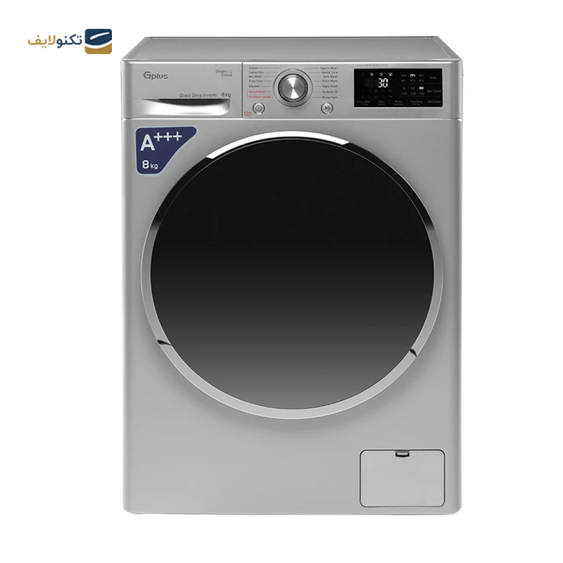 ماشین لباسشویی جی پلاس 8 کیلویی مدل GWM-P880S - GPlus GWM-P880S Washing Machine