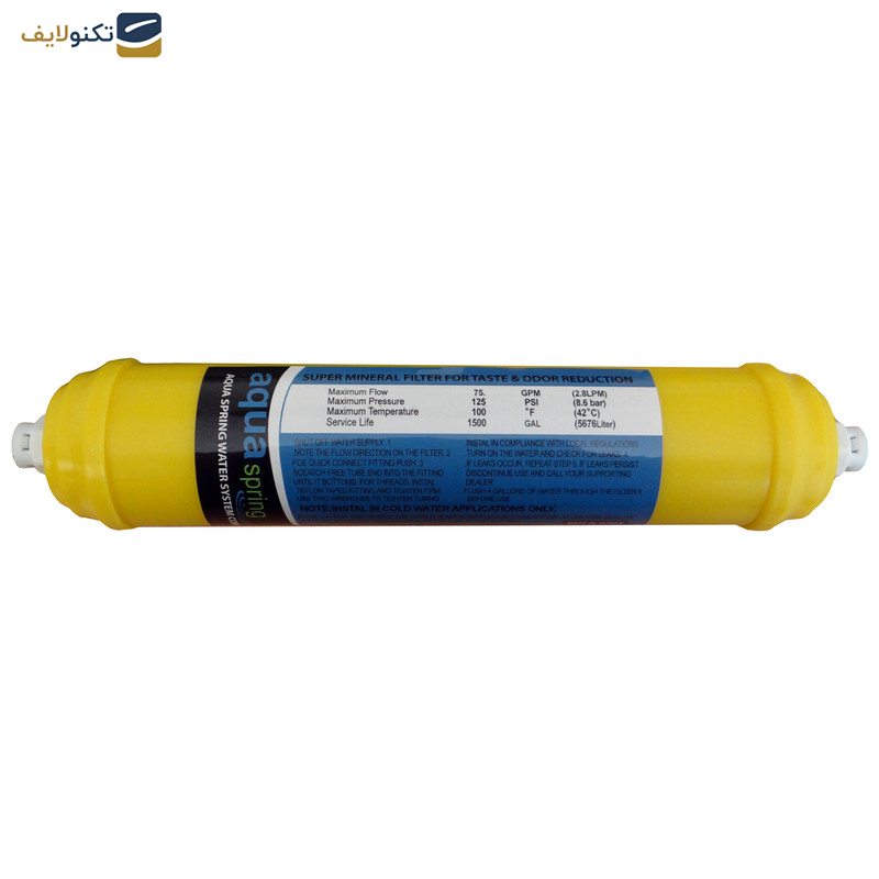 دستگاه تصفیه کننده آب آکوآ اسپرینگ مدل RO-SF5660 به همراه فیلتر تصفیه آب کد 01 مجموعه 4 عددی - 