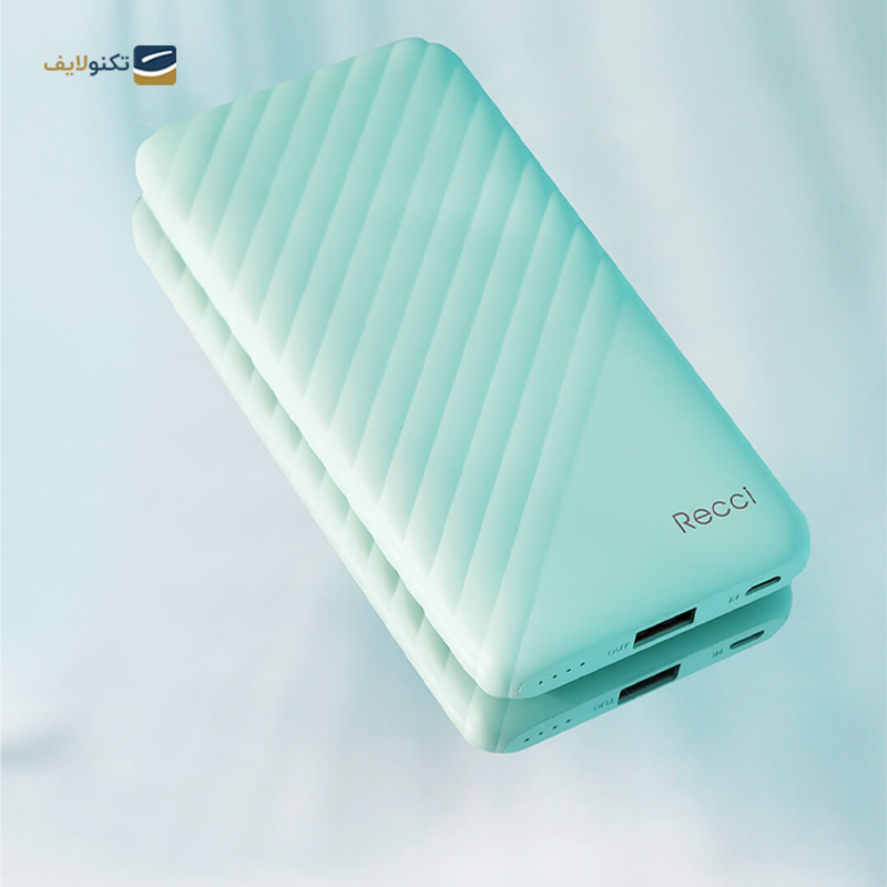 پاوربانک رسی مدل RB-10000 BRUNO ظرفیت 10000 میلی‌ آمپر ساعت - Recci RB-10000 BRUNO 10000mah Power Bank