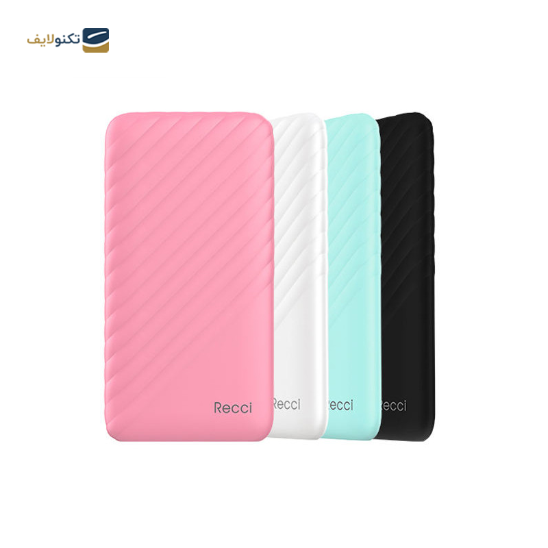 پاوربانک رسی مدل RB-10000 BRUNO ظرفیت 10000 میلی‌ آمپر ساعت - Recci RB-10000 BRUNO 10000mah Power Bank