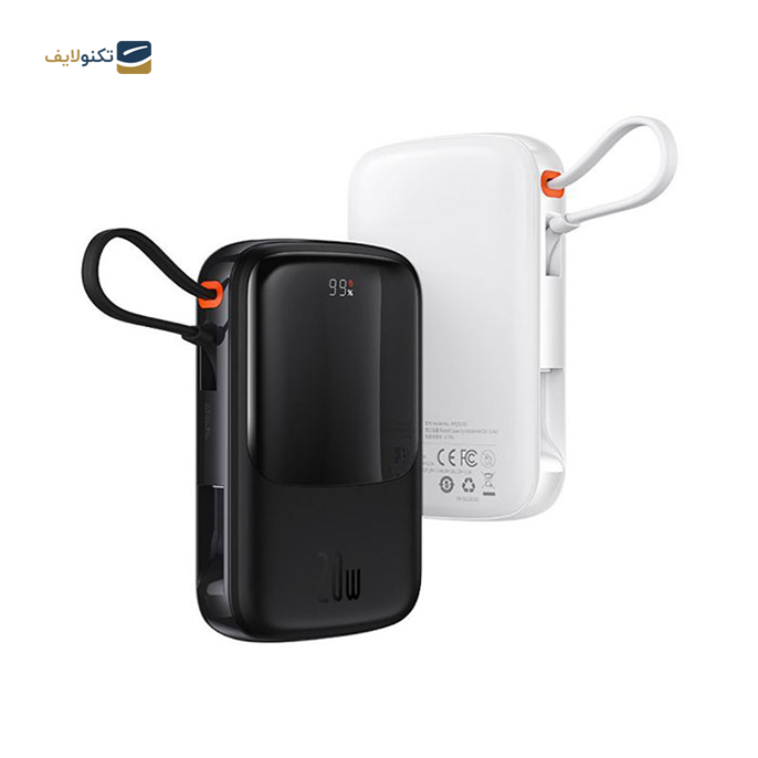 پاوربانک باسئوس مدل Qpow Pro ظرفیت 10000 میلی آمپر - توان 22.5 وات - Baseus Qpow Pro Digital Display Fast Charge Power Bank 10000mAh 22.5W Type-C