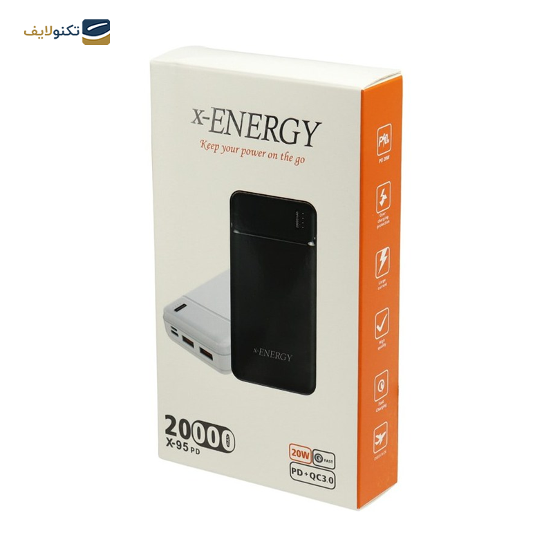 پاوربانک ایکس انرژی مدل X95 PD ظرفیت 20000 میلی آمپر ساعت - X-Energy X95 PD 20000mAh Power Bank