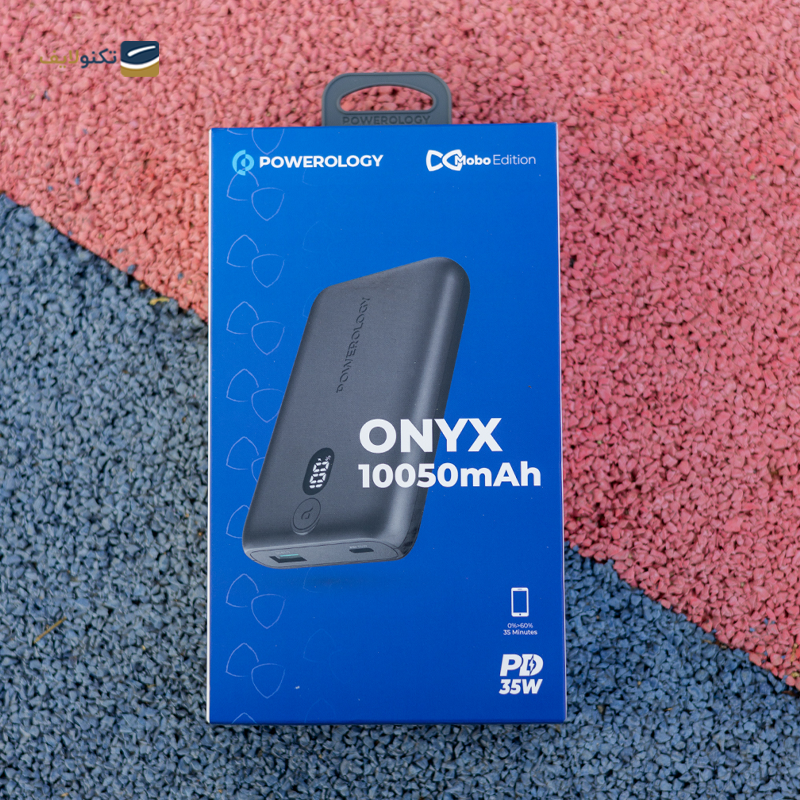 پاوربانک پاورولوجی مدل Onyx موبوادیشن ظرفیت 10050 میلی آمپر ساعت  - Powerology Onyx MoboEdition Power Bank 10050Mah