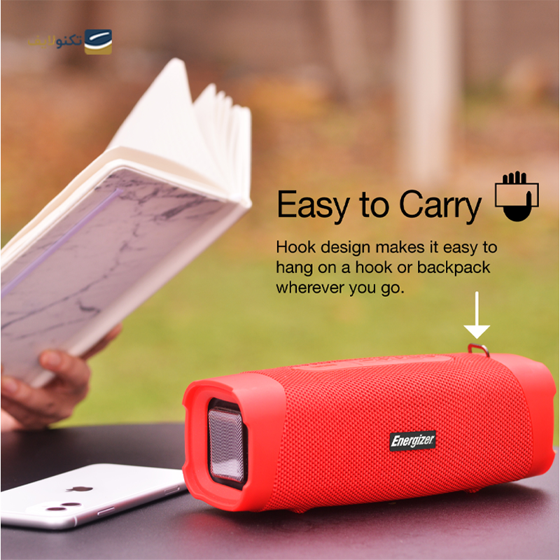 اسپیکر بلوتوثی قابل حمل انرجایزر مدل BTS105 - Energizer BTS105 Portable Bluetooth Speaker