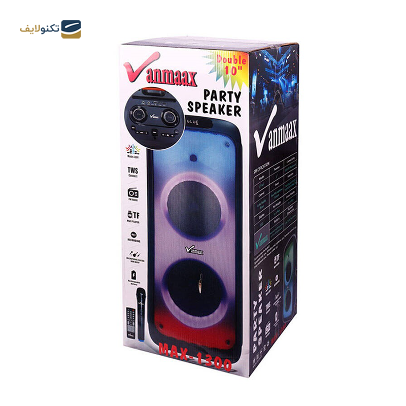 اسپیکر بلوتوثی خانگی وان مکس مدل MAX-1300 - Vanmaax MAX-1300 Bluetooth speaker