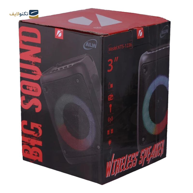 اسپیکر بلوتوثی ای ال وی مدل KTS-1236 - ALW KTS-1236 Bluetooth Speaker