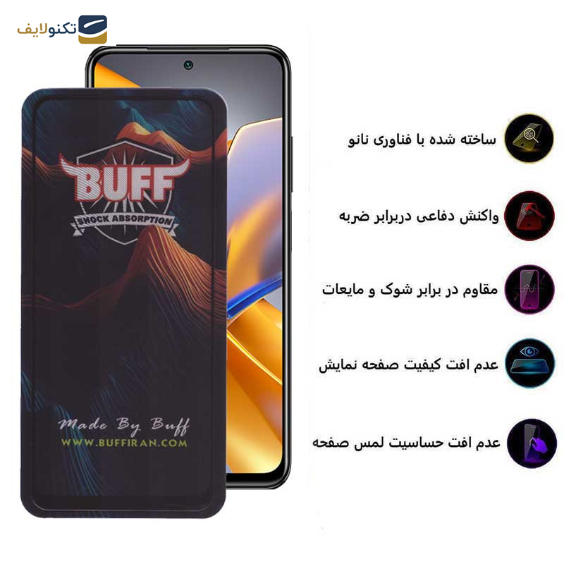 محافظ صفحه نمایش 5D بوف مدل Mountain مناسب برای گوشی موبایل شیائومی Poco M5s 4G/M4 Pro 4G /Note 11 4G/Global /Note 10 4G - Buff 5D Mountain Glass Screen Protector For Xiaomi Poco M5s 4G/M4 Pro 4G /Note 11 4G/Global /Note 10 4G