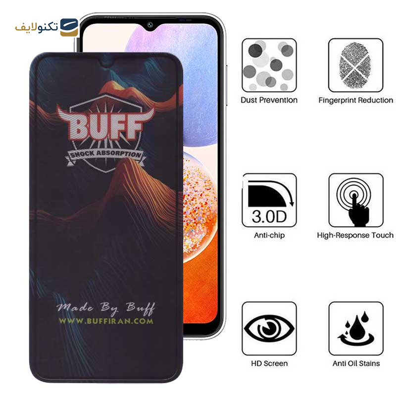محافظ صفحه نمایش 5D بوف مدل Mountain-G مناسب برای گوشی موبایل سامسونگ Galaxy A14 4G / 5G / A13 4G / 5G / A23 4G / 5G - Buff 5D Mountain-G Glass Screen Protector For Samsung Galaxy A14 4G / 5G / A13 4G / 5G / A23 4G / 5G