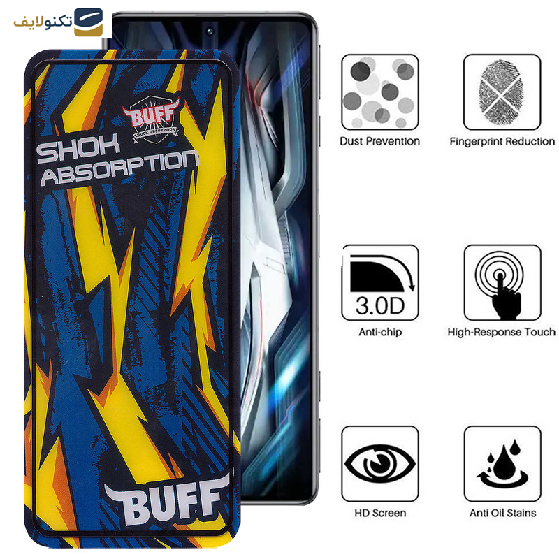 محافظ صفحه نمایش بوف مدل Shock-Shock-G مناسب برای گوشی موبایل Redmi K50 Gaming - K50 Ultra - K50 Pro - K50i - K50 - Buff Shock-Shock-G Glass Screen Protector For Xiaomi Redmi K50 Gaming - K50 Ultra - K50 Pro - K50i - K50