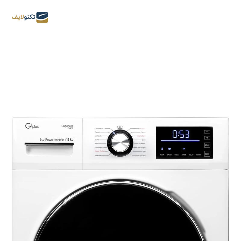 ماشین لباسشویی جی پلاس 9 کیلویی مدل M9341 - GPlus M9341 Washing Machine 9KG