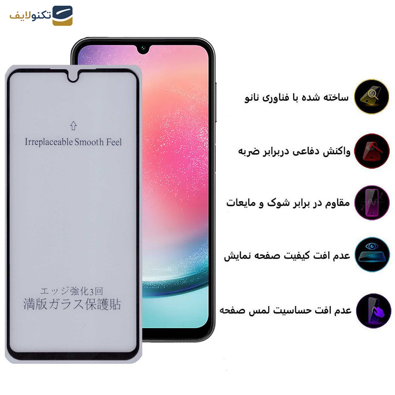 محافظ صفحه نمایش 5D مات بوف مدل 5D-Matte-G مناسب برای گوشی موبایل سامسونگ Galaxy A25 5G - A24 4G - A15 5G-4G - Buff 5D-Matte-G Glass Screen Protector For Samsung Galaxy A25 5G - A24 4G - A15 5G-4G