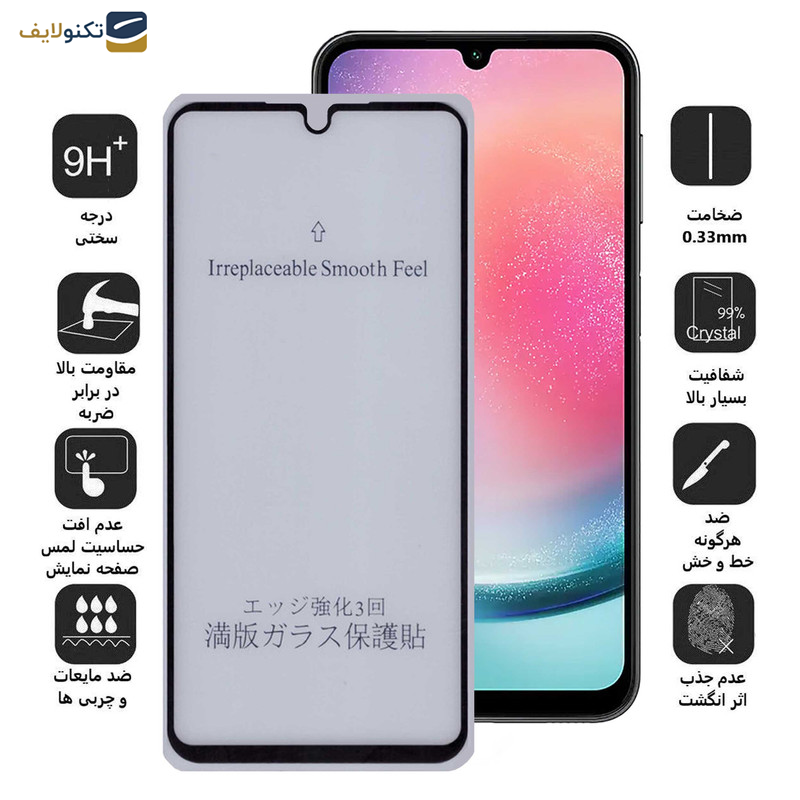 محافظ صفحه نمایش 5D مات بوف مدل 5D-Matte-G مناسب برای گوشی موبایل سامسونگ Galaxy A25 5G - A24 4G - A15 5G-4G - Buff 5D-Matte-G Glass Screen Protector For Samsung Galaxy A25 5G - A24 4G - A15 5G-4G