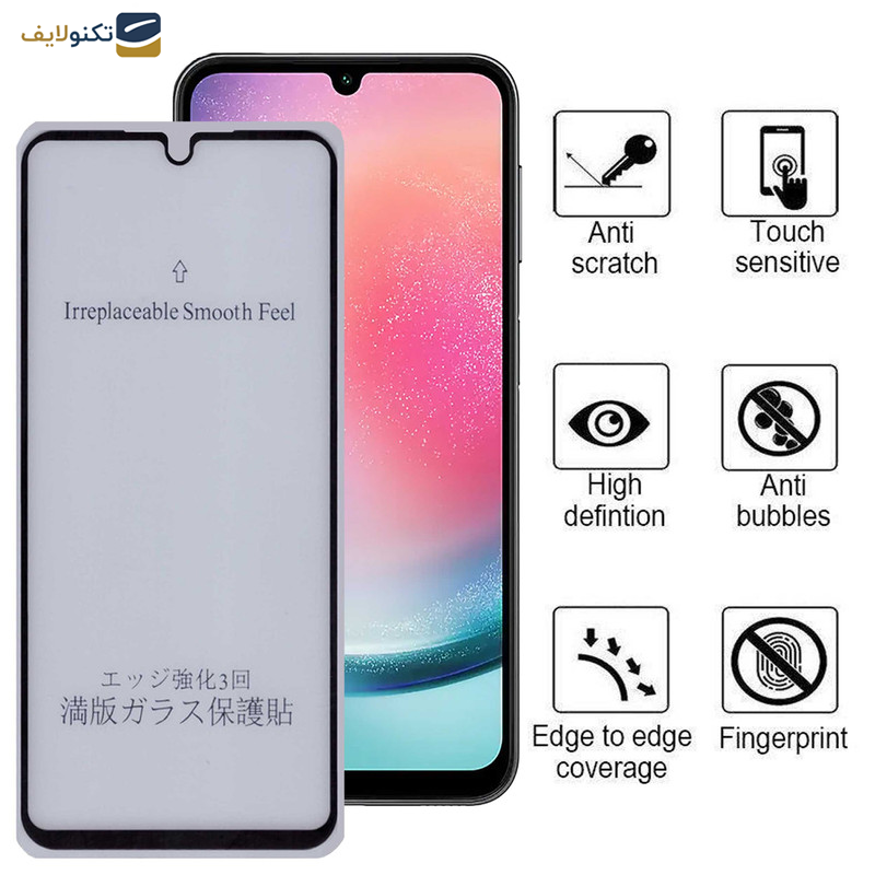 محافظ صفحه نمایش 5D مات بوف مدل 5D-Matte-G مناسب برای گوشی موبایل سامسونگ Galaxy A25 5G - A24 4G - A15 5G-4G - Buff 5D-Matte-G Glass Screen Protector For Samsung Galaxy A25 5G - A24 4G - A15 5G-4G