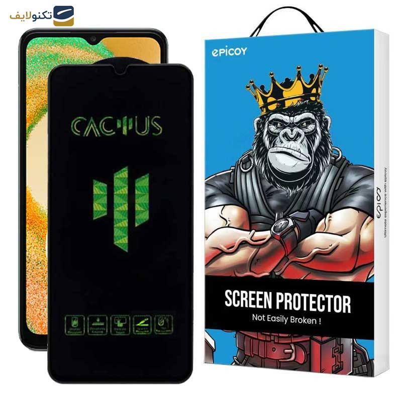 محافظ صفحه نمایش اپیکوی مدل Cactus مناسب برای گوشی موبایل سامسونگ Galaxy A04s- A04 - A04e- F04 - M02s - Epicoy Cactus Glass Screen Protector For Galaxy A04s- A04 - A04e- F04 - M02s