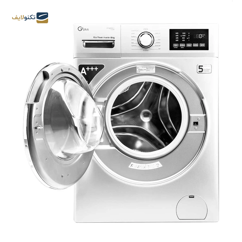 ماشین لباسشویی جی پلاس 8 کیلویی مدل GWM-M8220W - GPlus GWM-M8220W Washing Machine