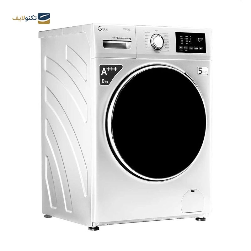 ماشین لباسشویی جی پلاس 8 کیلویی مدل GWM-M8220W - GPlus GWM-M8220W Washing Machine