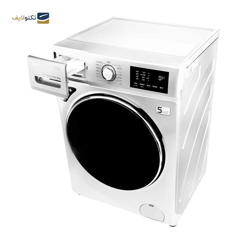 ماشین لباسشویی جی پلاس 8 کیلویی مدل GWM-M8220W - GPlus GWM-M8220W Washing Machine