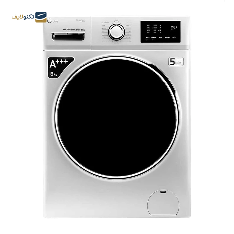 ماشین لباسشویی جی پلاس 8 کیلویی مدل GWM-M8220W - GPlus GWM-M8220W Washing Machine