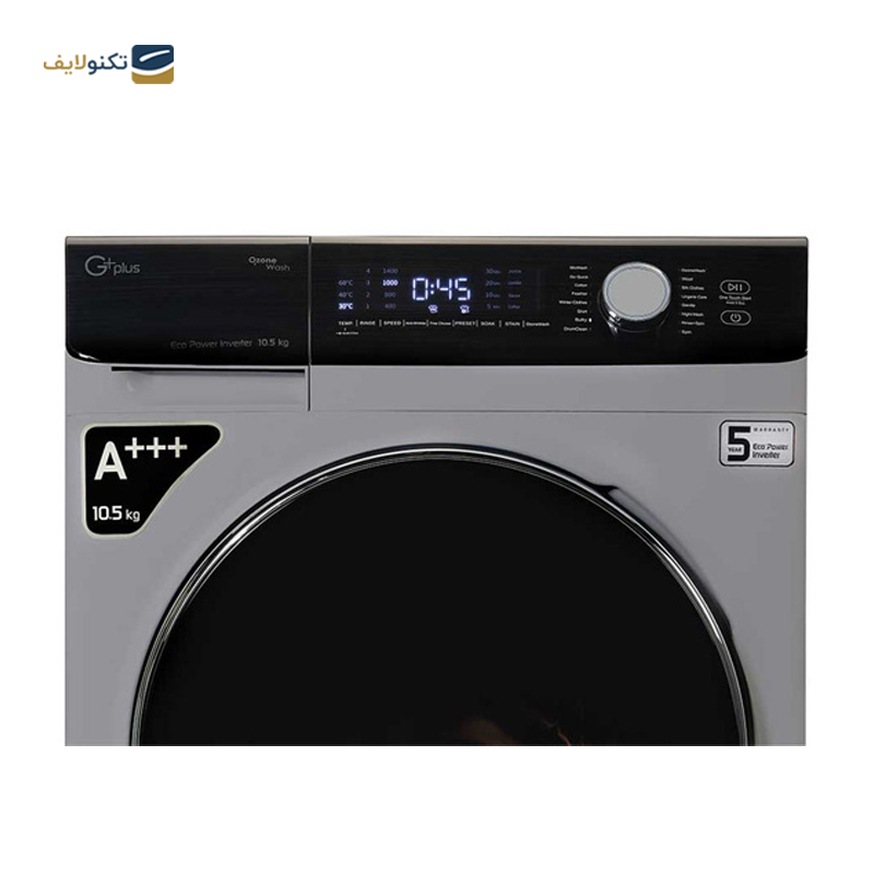 ماشین لباسشویی جی پلاس 10.5 کیلویی مدل GWM-P104T - GPlus GWM-P104T Washing Machine