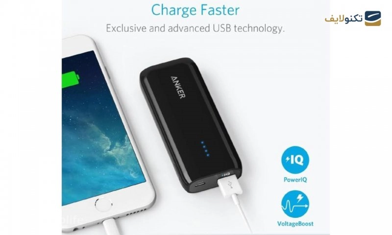 پاوربانک انکر مدل Astro E1 با ظرفیت 6700 میلی آمپر ساعت - Anker PowerCore Astro E1 – 6700mAh Power Bank