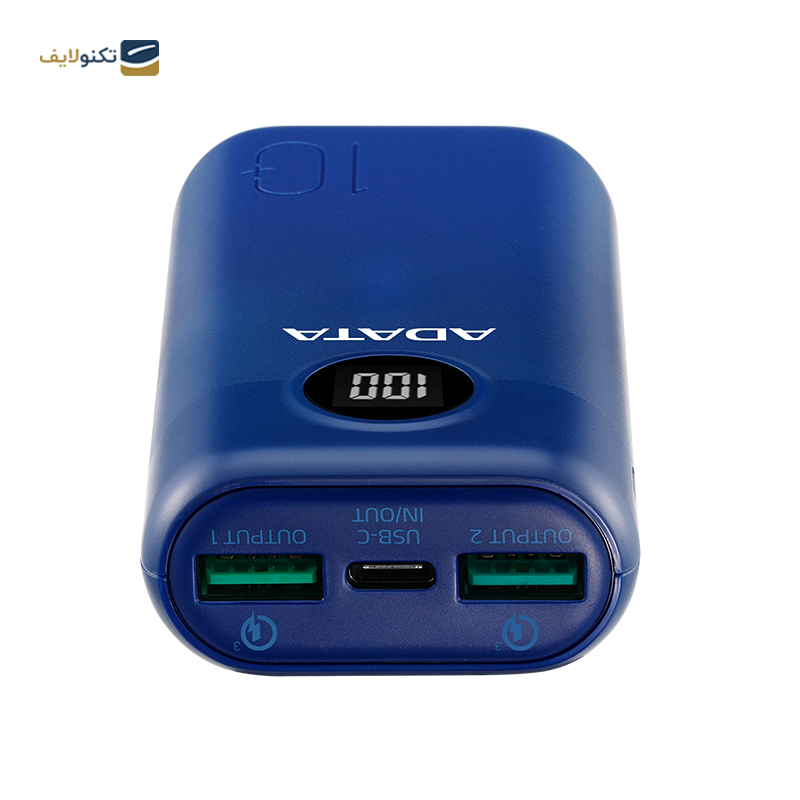 پاور بانک ای دیتا مدل P10000QCD ظرفیت 10000 میلی آمپر ساعت - Adata P10000QCD 10000mAh Power Bank