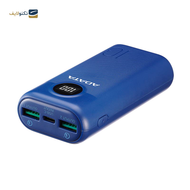 پاور بانک ای دیتا مدل P10000QCD ظرفیت 10000 میلی آمپر ساعت - Adata P10000QCD 10000mAh Power Bank