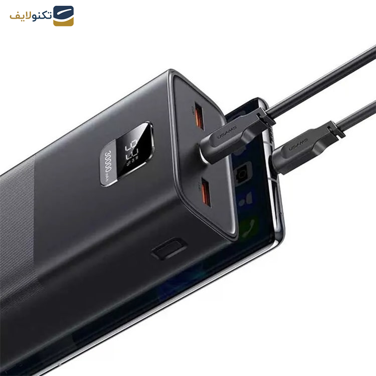 پاوربانک یوسمز مدل CD185 ظرفیت 30000 میلی آمپر ساعت به همراه کابل USB-C - 