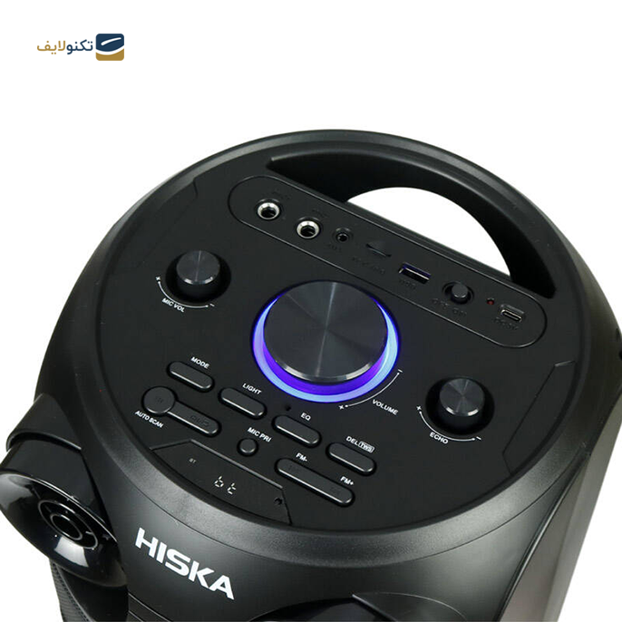 اسپیکر بلوتوثی چمدانی هیسکا مدل Party Box 1002 - Hiska Party Box 1002 Wireless Speaker