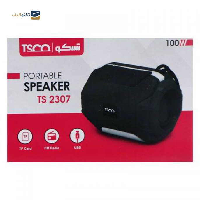 اسپیکر بلوتوثی قابل حمل تسکو مدل TS 2307 - TSCO TS 2307 Wireless Portable speaker