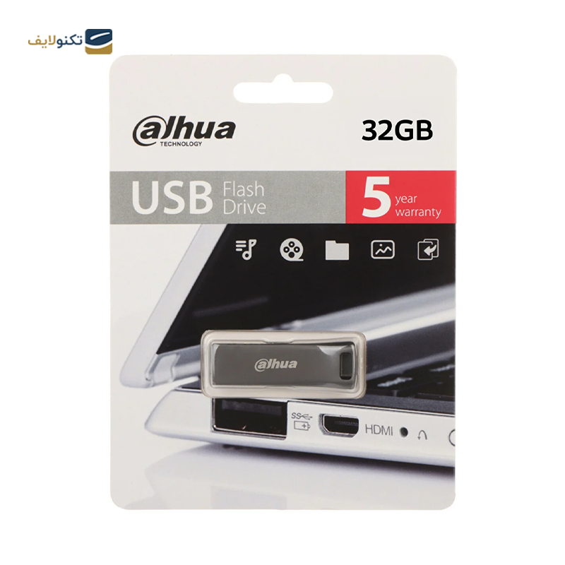 فلش مموری داهوا مدل U156-20 ظرفیت 32 گیگابایت - Dahua U156-20 flash memory-32GB