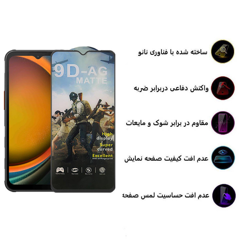 محافظ صفحه نمایش مات اپیکوی مدل Gaming1080 مناسب برای گوشی موبایل سامسونگ Galaxy A14 4G/5G /Xcover7 - Epicoy Gaming1080 Glass Screen Protector For Samsung Galaxy A14 4G/5G /Xcover7
