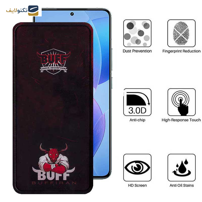 محافظ صفحه نمایش بوف مدل Muscle-Bull-G مناسب برای گوشی موبایل شیائومی Redmi K70 / K70 Pro / K70E - Buff Muscle-Bull-G Glass Screen Protector For Xiaomi Redmi K70 / K70 Pro / K70E