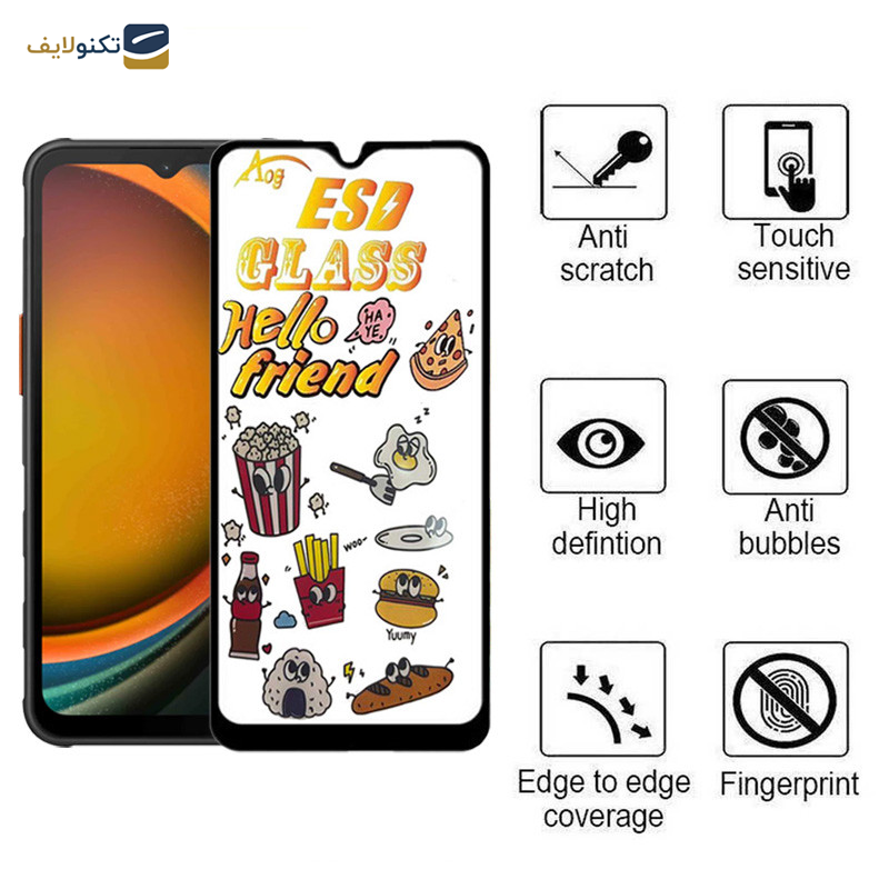 محافظ صفحه نمایش اپیکوی مدل ESD 2024 مناسب برای گوشی موبایل سامسونگ Galaxy A14 4G/5G /Xcover7 - Epicoy ESD 2024 Glass Screen Protector For Samsung Galaxy A14 4G/5G /Xcover7