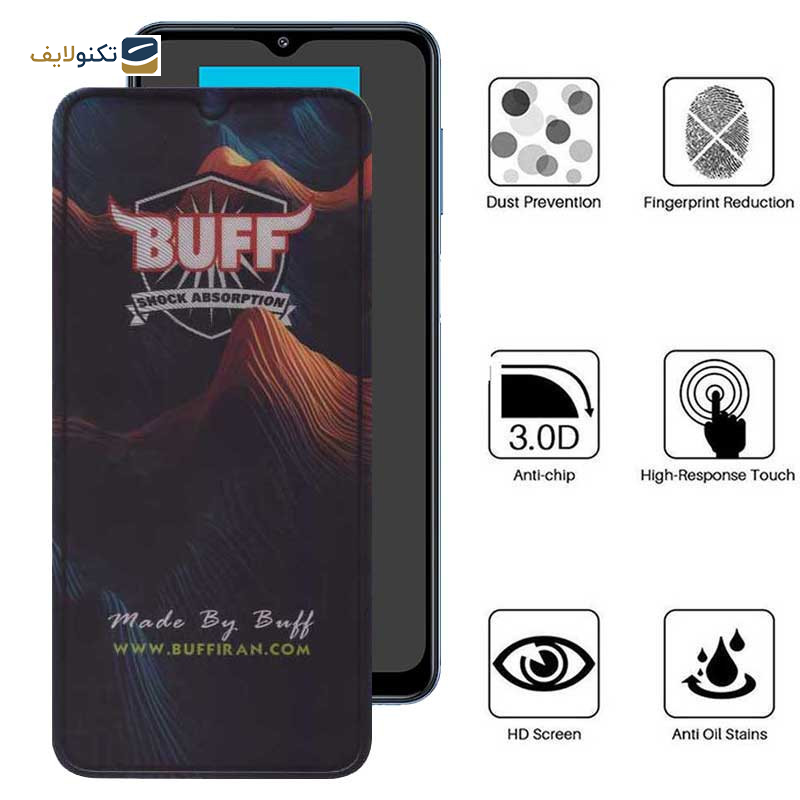 محافظ صفحه نمایش بوف مدل Mountain-G مناسب برای گوشی موبایل سامسونگ Galaxy F12 4G / M04 4G / M02 4G / M12 4G India / F02s 4G / Xcover7 - Buff Mountain-G Glass Screen Protector For Samsung Galaxy F12 4G / M04 4G / M02 4G / M12 4G India / F02s 4G / Xcover7