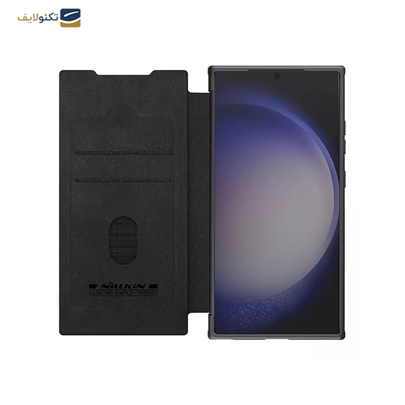 کیف کلاسوری گوشی سامسونگ Galaxy S24 Ultra نیلکین مدل Qin Prop چرمی - Nillkin Qin Prop Leather For Galaxy S24 Ultra