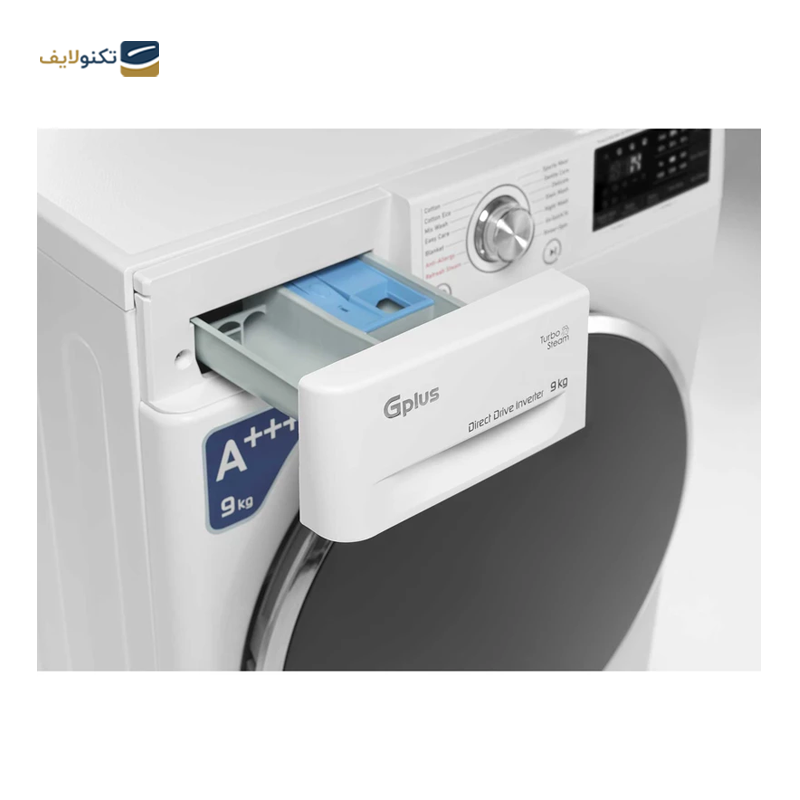 ماشین لباسشویی جی پلاس 9 کیلویی مدل GWM-P990W - GPlus GWM-P990W Washing Machine