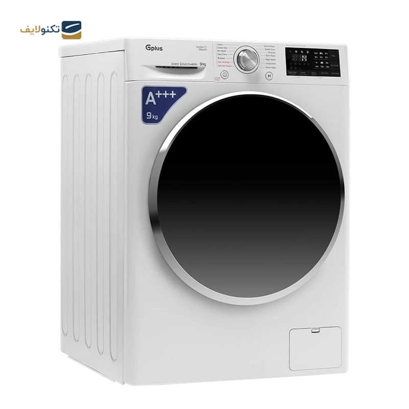 ماشین لباسشویی جی پلاس 9 کیلویی مدل GWM-P990W - GPlus GWM-P990W Washing Machine