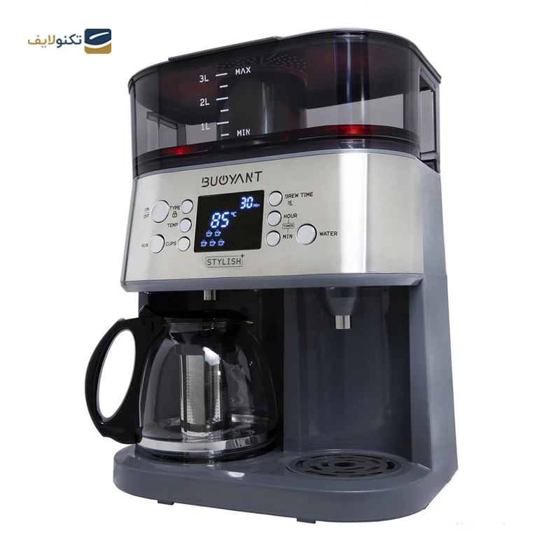 چای و قهوه ساز بویانت مدل Stylish Plus طوسی - Buoyant Stylish Plus Coffee Maker