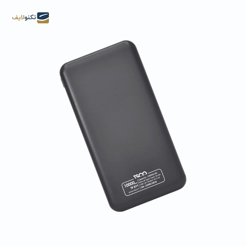 پاوربانک تسکو مدل TP 811 ظرفیت 10000 میلی آمپر ساعت - TSCO TP 811 10000mah power bank