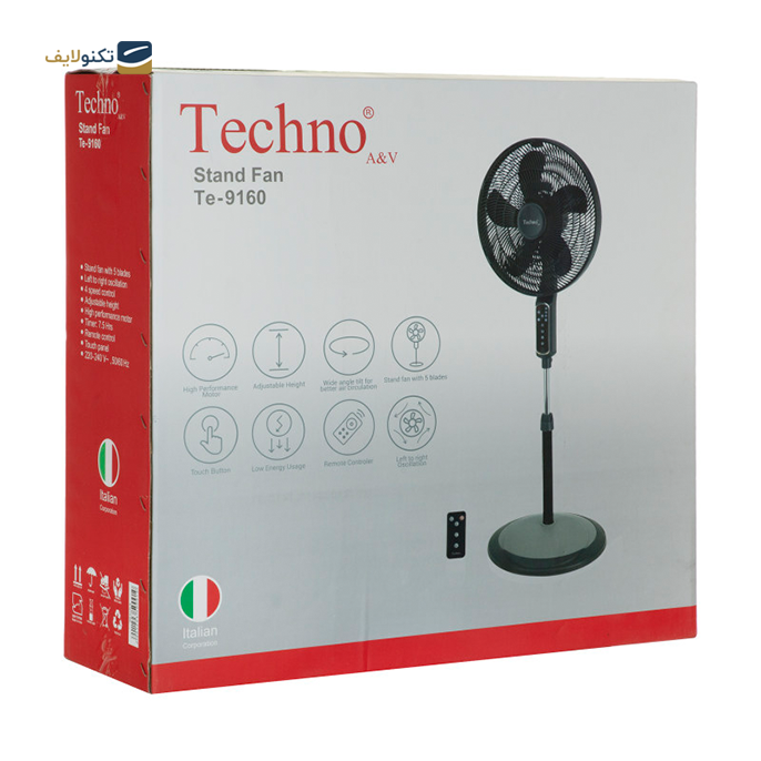  پنکه 3 منظوره تکنو مدل TE-9160 - Techno TE-9160 Fan