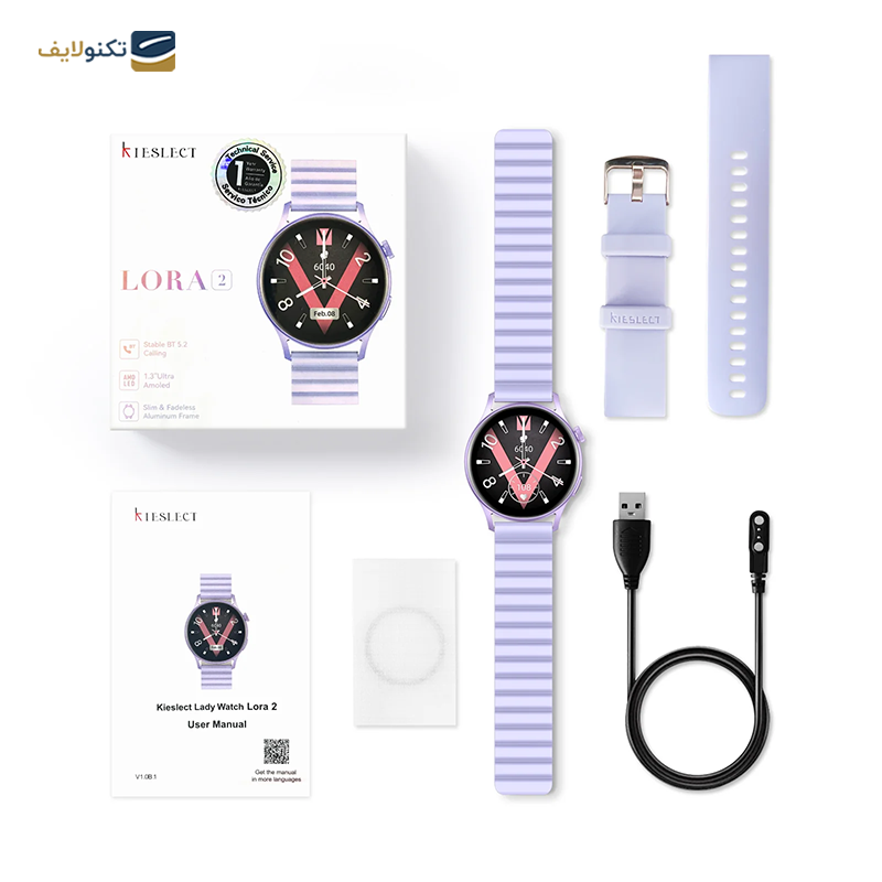 ساعت هوشمند کیسلکت مدل Lora 2 - Kieslect Lady Watch Lora 2 Smart Watch