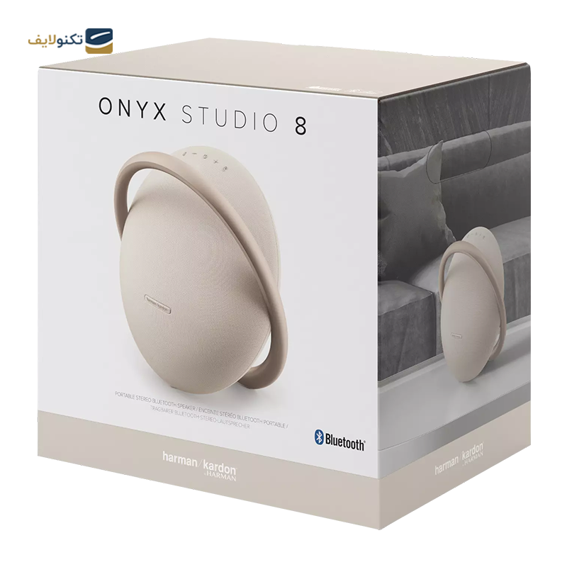 اسپیکر بلوتوثی قابل حمل هارمن کاردن مدل Onyx Studio 8 - Harman Kardon Onyx Studio 8 Portable Bluetooth Speaker