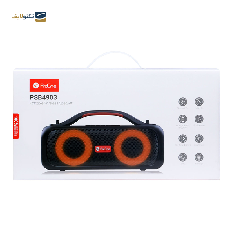 اسپیکر بلوتوثی قابل حمل پرووان مدل PSB4903 - proOne PSB4903 portable Bluetooth speaker